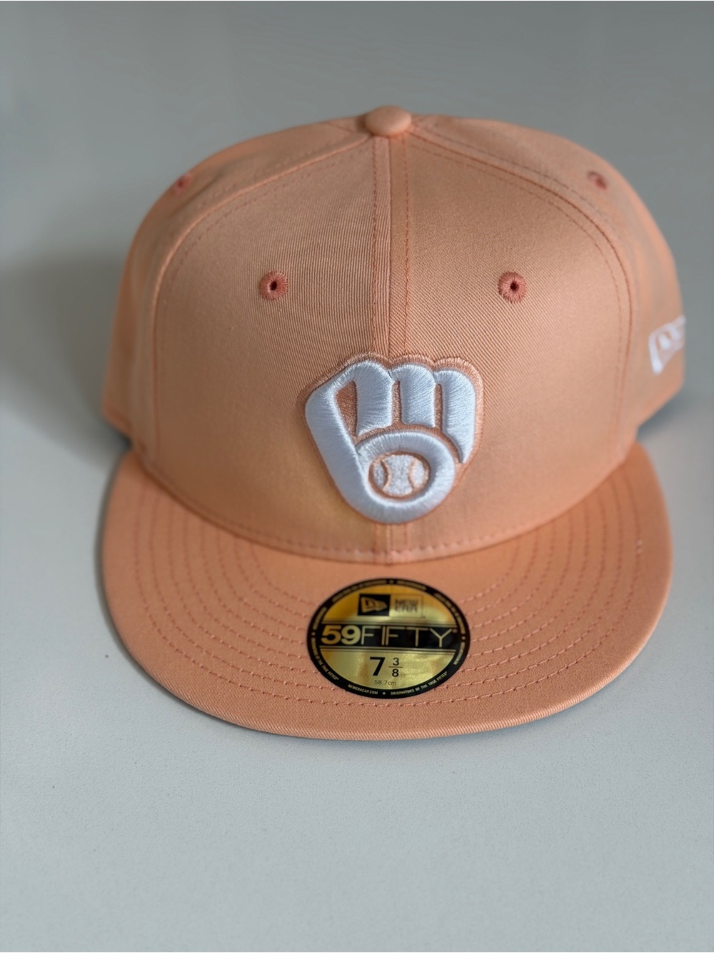 New Era 59FIFTY Peach MLB Milwaukee Brewers 7 3/8